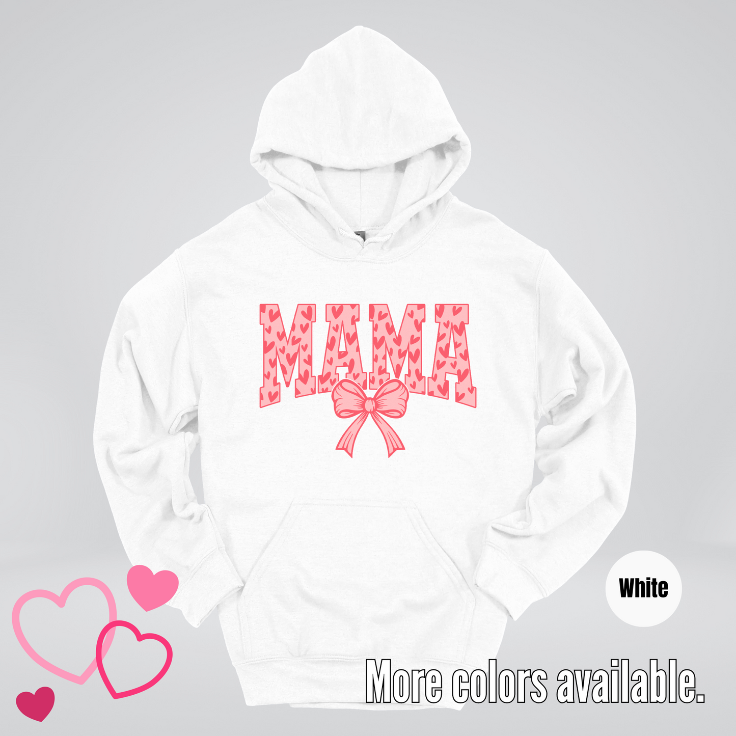 Mama Coquette Hearts Valentines Day Hoodie