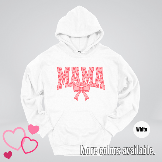 Mama Coquette Hearts Valentines Day Hoodie