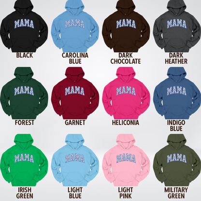Mama Blue Bell Floral Hoodie