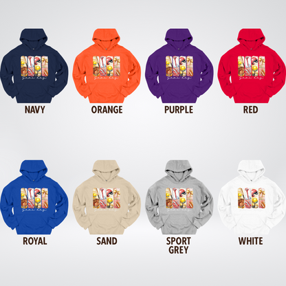 Game Day Coquette Brushstroke Softball Hoodie