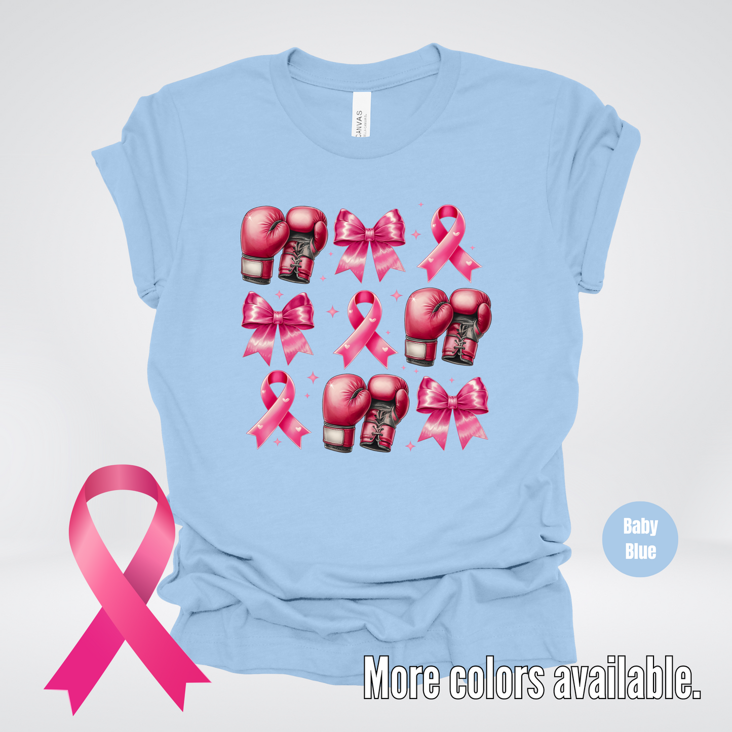 Boxing Coquette Breast Cancer Awareness T-Shirt