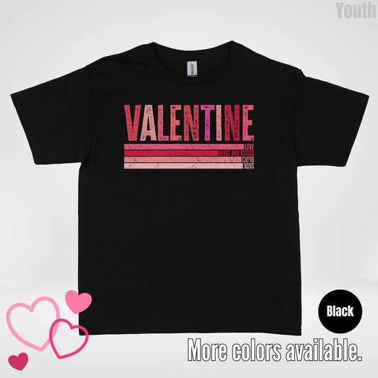 Valentine Hugs & Kisses Youth T-Shirt