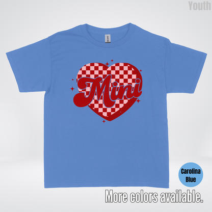 Mini Checkered Heart Youth T-Shirt