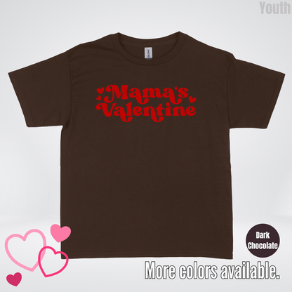 Mamas Valentine Retro Red Design Youth T-Shirt