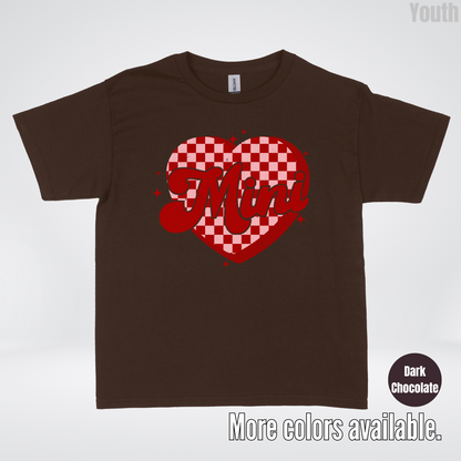 Mini Checkered Heart Youth T-Shirt
