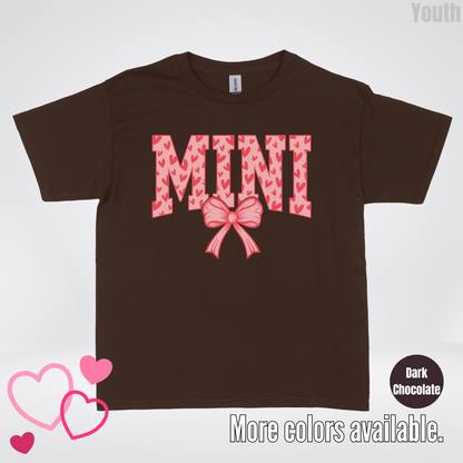Mini Coquette Hearts Valentines Day Youth T-Shirt