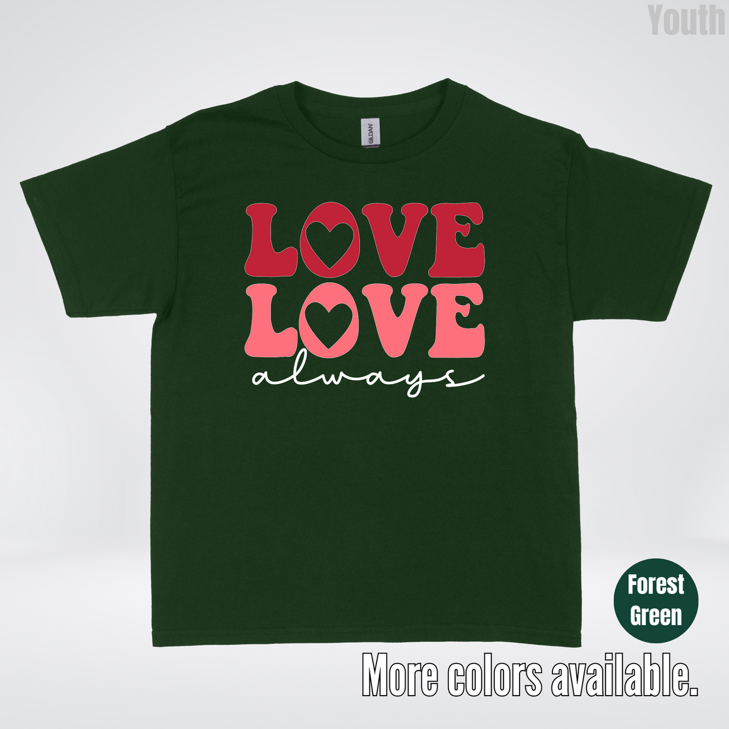 Love Love Always - White Always - Youth T-Shirt