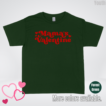 Mamas Valentine Retro Red Design Youth T-Shirt