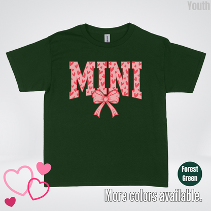 Mini Coquette Hearts Valentines Day Youth T-Shirt
