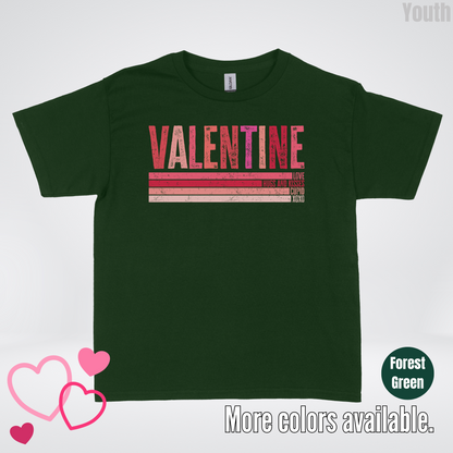 Valentine Hugs & Kisses Youth T-Shirt