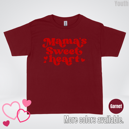 Mama's Sweet Heart Red Design Youth T-Shirt
