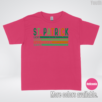 St. Patrick's Lucky Clover Let's Get Lucked Up Slainte St. Patrick's Day Youth T-Shirt
