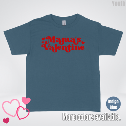 Mamas Valentine Retro Red Design Youth T-Shirt