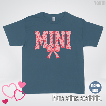 Mini Coquette Hearts Valentines Day Youth T-Shirt