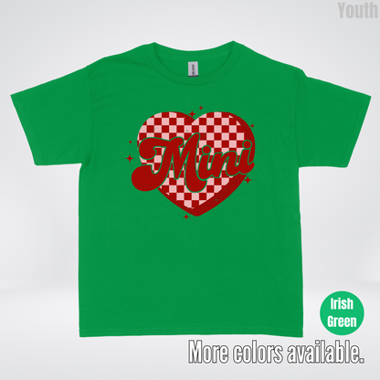 Mini Checkered Heart Youth T-Shirt