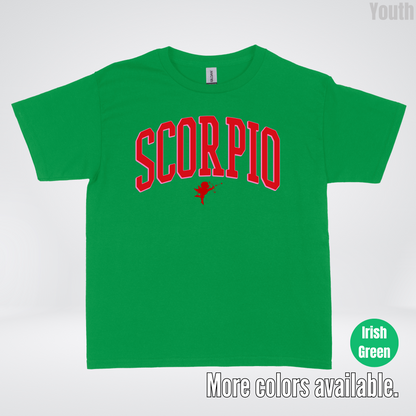 Scorpio Valentines Day Varsity Youth T-Shirt
