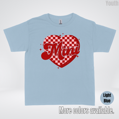 Mini Checkered Heart Youth T-Shirt