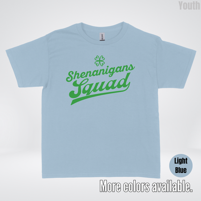 Shenanigans Squad - Green Design - St. Patrick's Day Youth T-Shirt