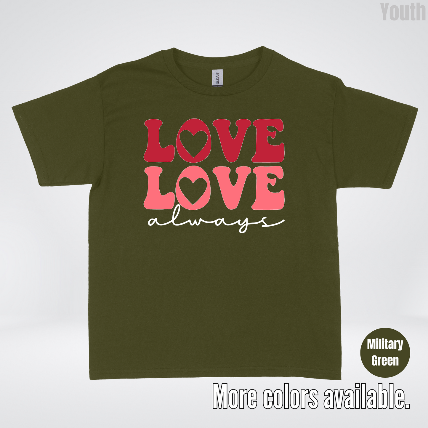 Love Love Always - White Always - Youth T-Shirt