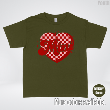 Mini Checkered Heart Youth T-Shirt