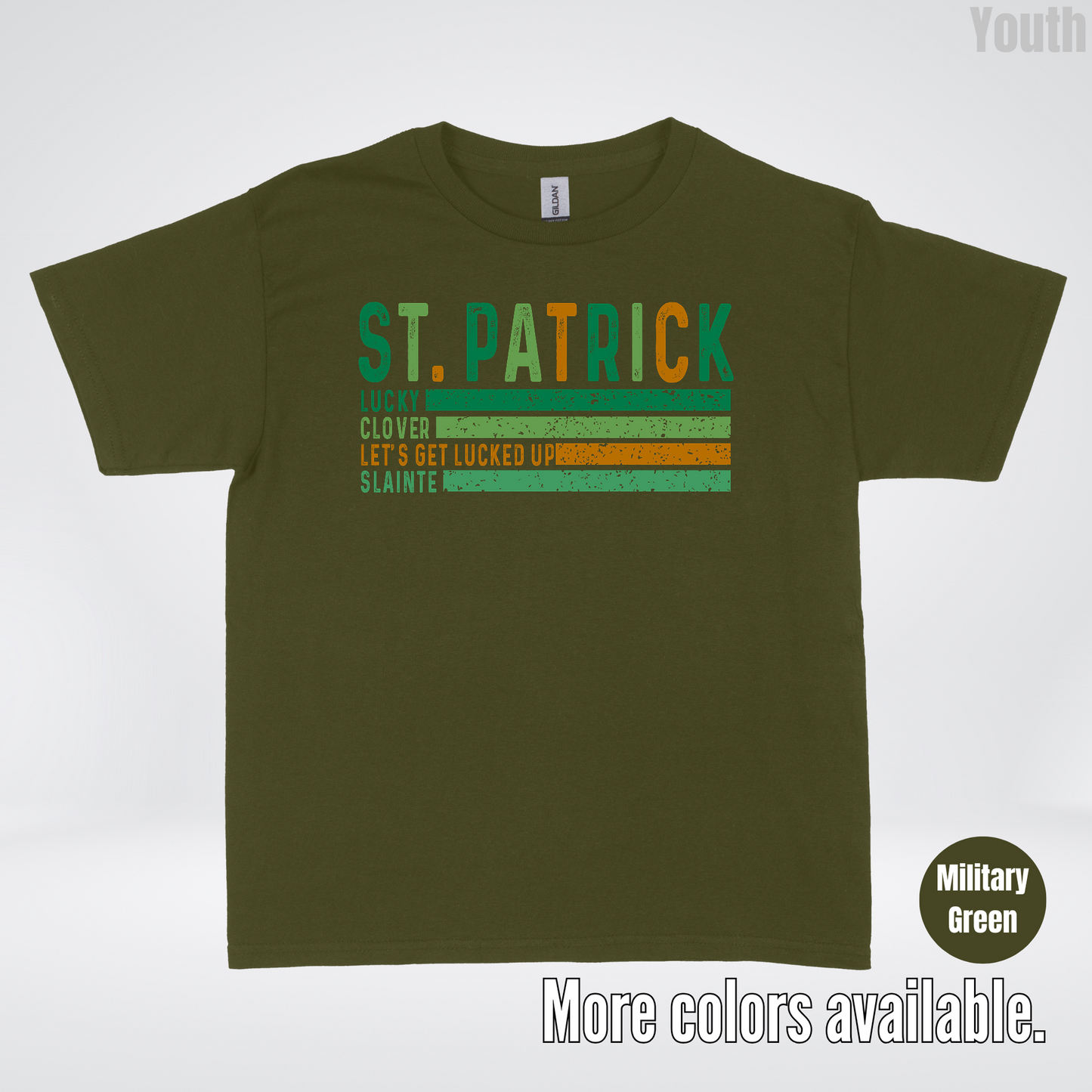 St. Patrick's Lucky Clover Let's Get Lucked Up Slainte St. Patrick's Day Youth T-Shirt