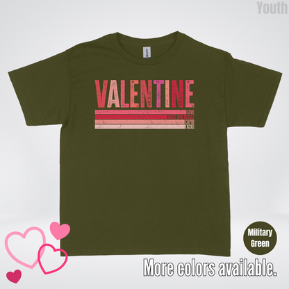 Valentine Hugs & Kisses Youth T-Shirt