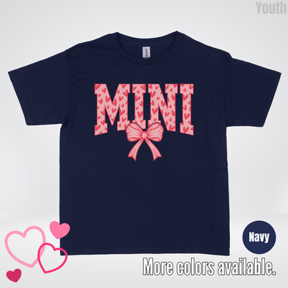 Mini Coquette Hearts Valentines Day Youth T-Shirt