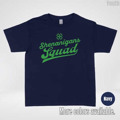 Shenanigans Squad - Green Design - St. Patrick's Day Youth T-Shirt
