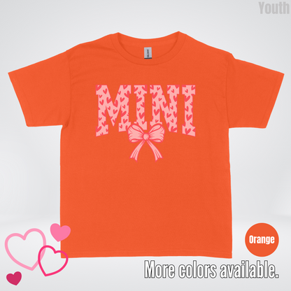 Mini Coquette Hearts Valentines Day Youth T-Shirt