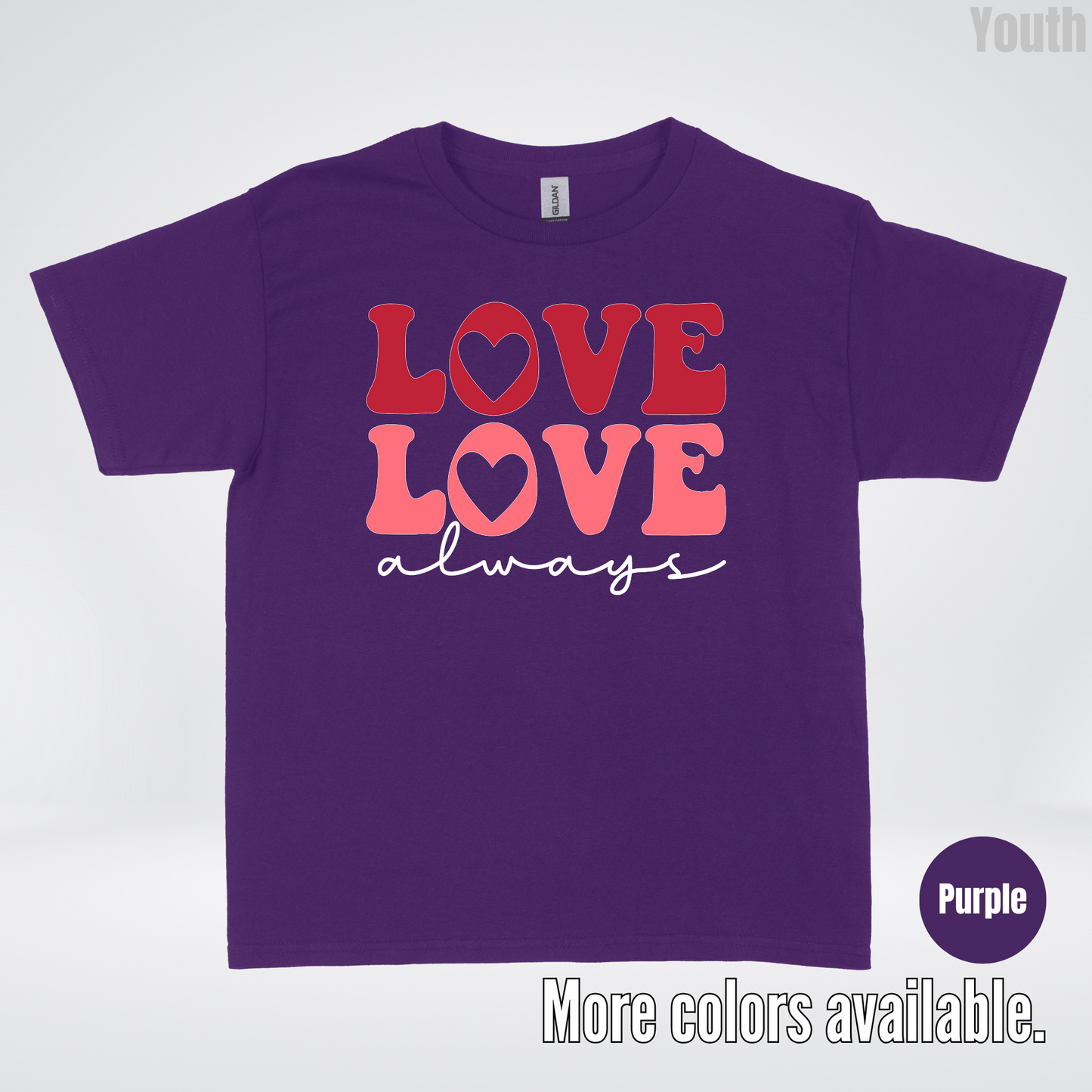 Love Love Always - White Always - Youth T-Shirt