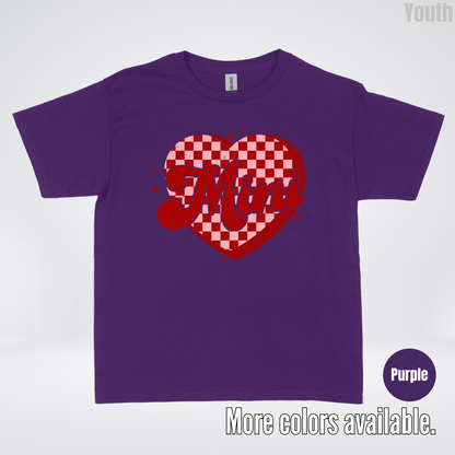 Mini Checkered Heart Youth T-Shirt