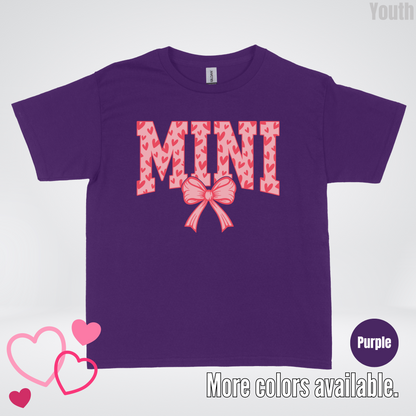 Mini Coquette Hearts Valentines Day Youth T-Shirt