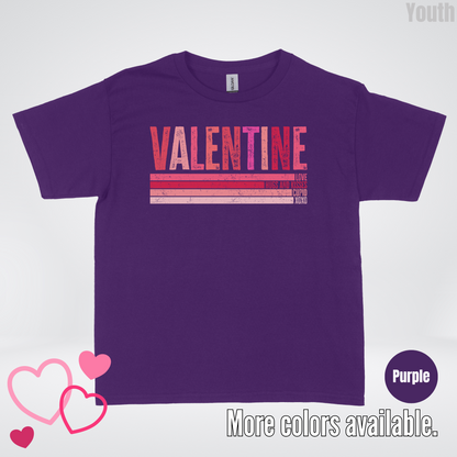 Valentine Hugs & Kisses Youth T-Shirt