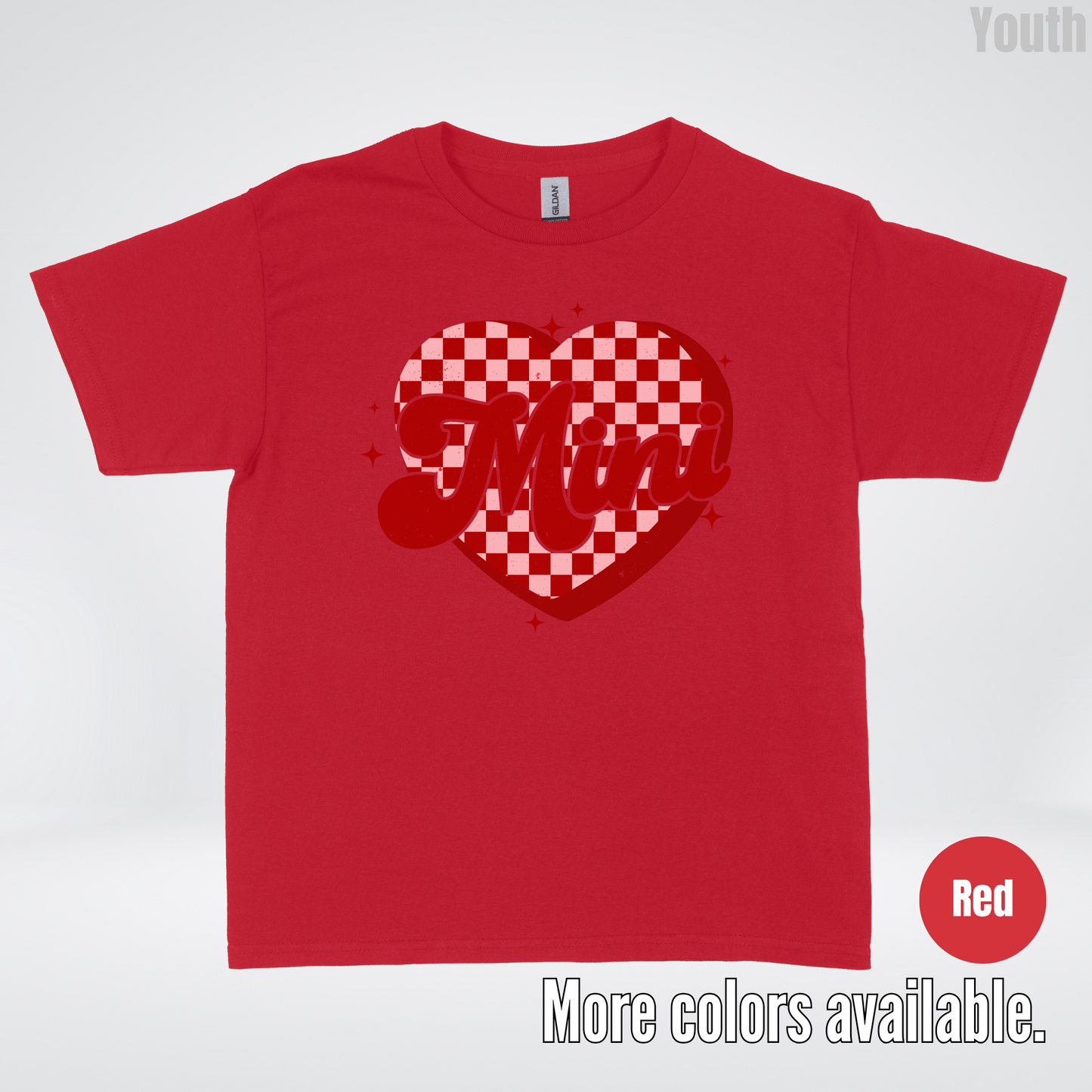 Mini Checkered Heart Youth T-Shirt