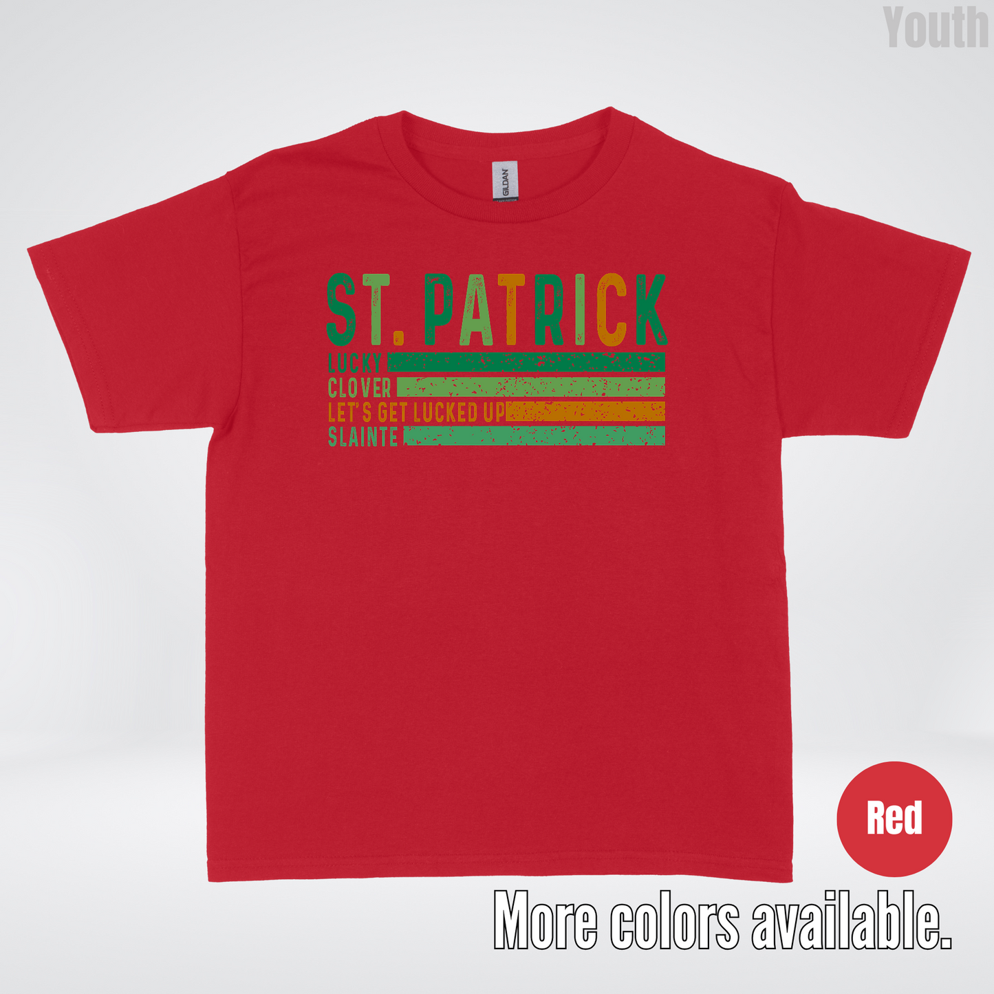 St. Patrick's Lucky Clover Let's Get Lucked Up Slainte St. Patrick's Day Youth T-Shirt