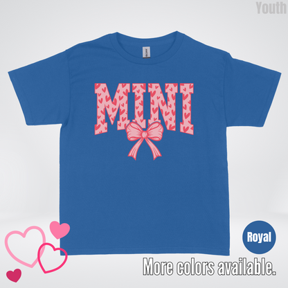 Mini Coquette Hearts Valentines Day Youth T-Shirt