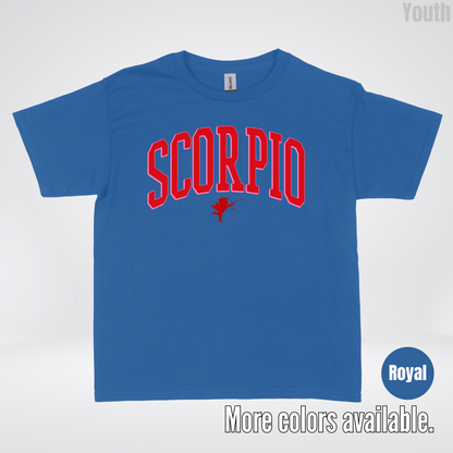 Scorpio Valentines Day Varsity Youth T-Shirt