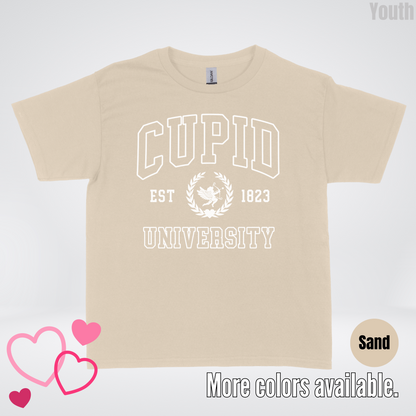 Cupid University Est 1823 White Design Youth T-Shirt