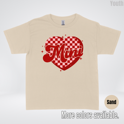 Mini Checkered Heart Youth T-Shirt