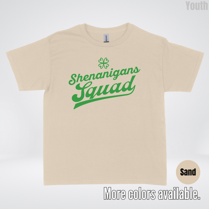 Shenanigans Squad - Green Design - St. Patrick's Day Youth T-Shirt