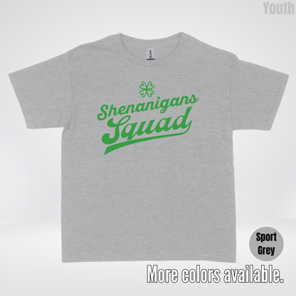 Shenanigans Squad - Green Design - St. Patrick's Day Youth T-Shirt