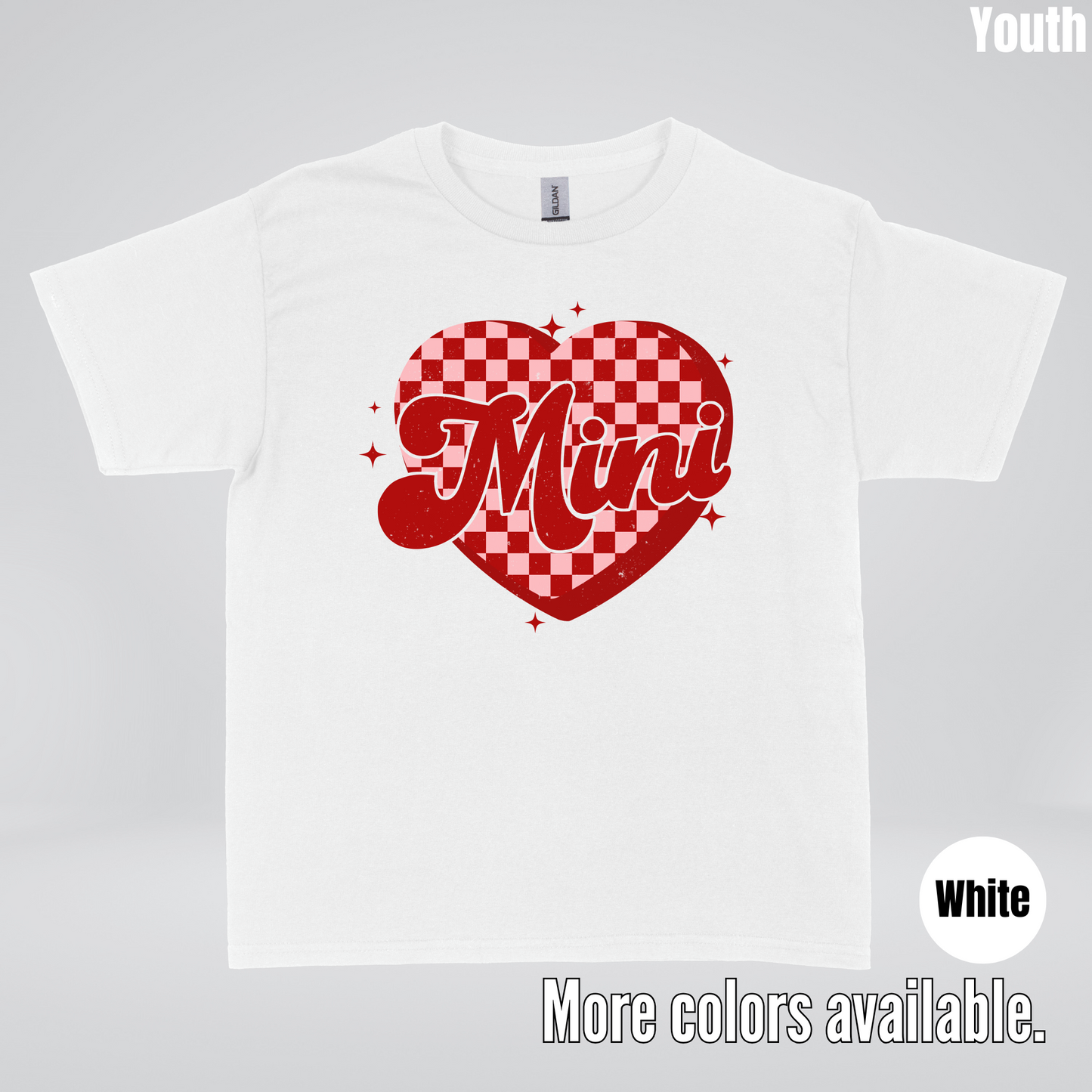Mini Checkered Heart Youth T-Shirt