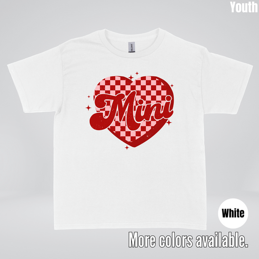 Mini Checkered Heart Youth T-Shirt