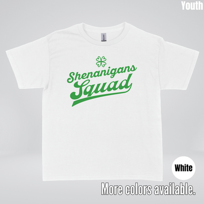 Shenanigans Squad - Green Design - St. Patrick's Day Youth T-Shirt