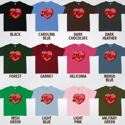 Mini Checkered Heart Youth T-Shirt