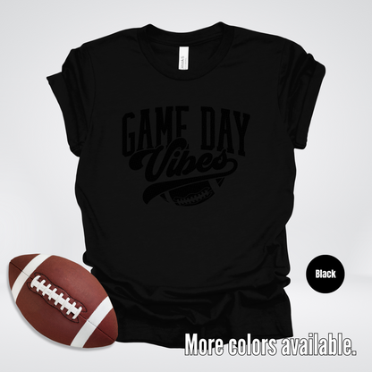 Game Day Vibes Black Design T-Shirt