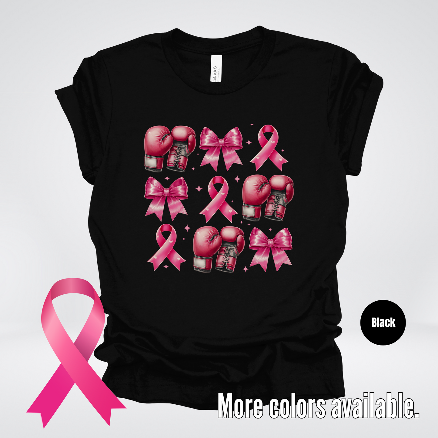 Boxing Coquette Breast Cancer Awareness T-Shirt