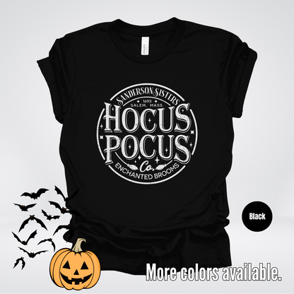 Hocus Pocus Sanderson Sisters Enchanted Brooms - White Design T-Shirt