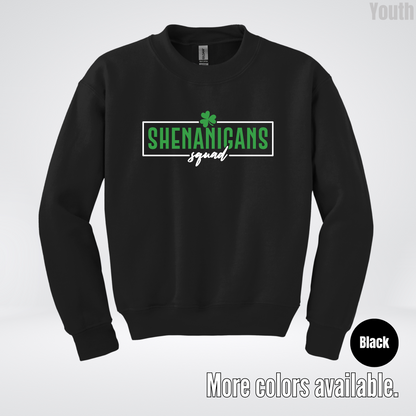 Shenanigans Squad 2 – Saint Patrick’s Day Youth Crewneck Sweatshirt