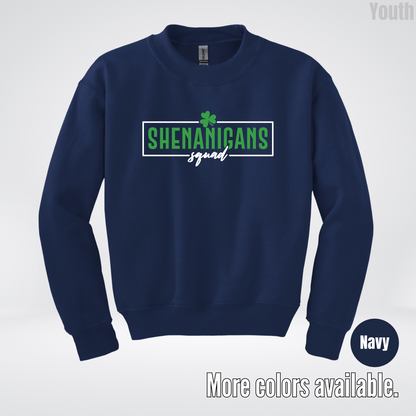 Shenanigans Squad 2 – Saint Patrick’s Day Youth Crewneck Sweatshirt